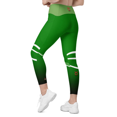 "Green Earth Goddess: Sexy Taurus Leggings"