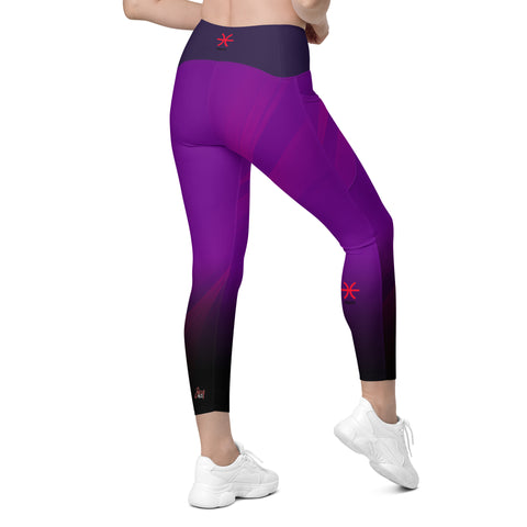 "Lavender Dreams: Sensual Purple Pisces Leggings"