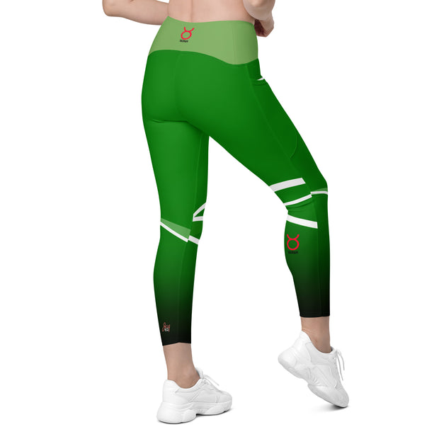 "Green Earth Goddess: Sexy Taurus Leggings"