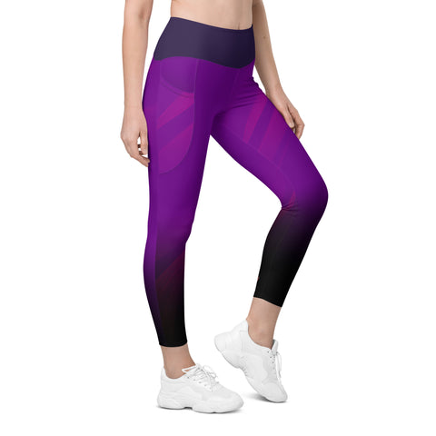 "Lavender Dreams: Sensual Purple Pisces Leggings"