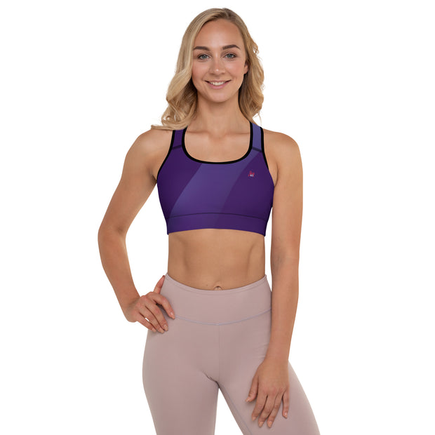 "JCQ82 Azure Support: High-Performance Blue Sports Bra"