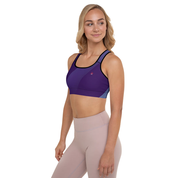 "JCQ82 Azure Support: High-Performance Blue Sports Bra"