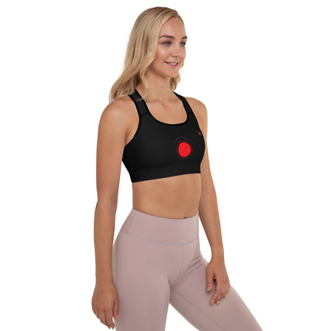 "New York Energy Red Sports Bra: Dynamic Comfort for the Active Urbanite"