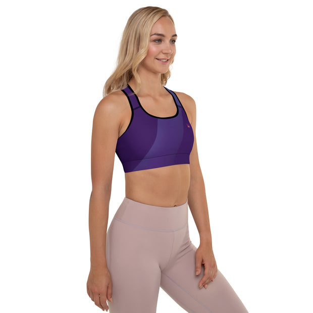 "JCQ82 Azure Support: High-Performance Blue Sports Bra"