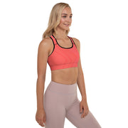 "JCQ82 Energize: Dynamic Orange Performance Sports Bra"