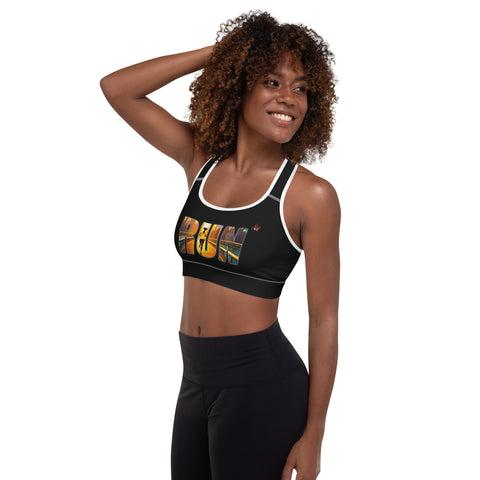 "Seize the day with our Sunrise Sprint Sports Bra, crafted for support and style as you blaze through the city's trails."