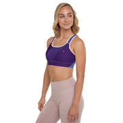 "JCQ82 Azure Support: High-Performance Blue Sports Bra"