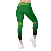 "Seductively Green: Sexy Libra Zodiac Leggings"