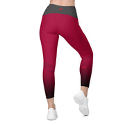 "Passionate Cancer: Red Zodiac Leggings"