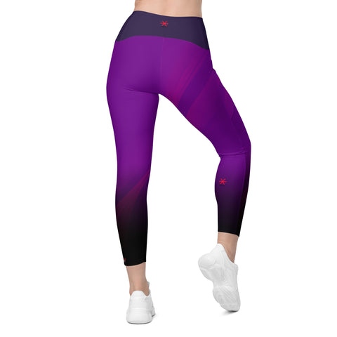 "Lavender Dreams: Sensual Purple Pisces Leggings"