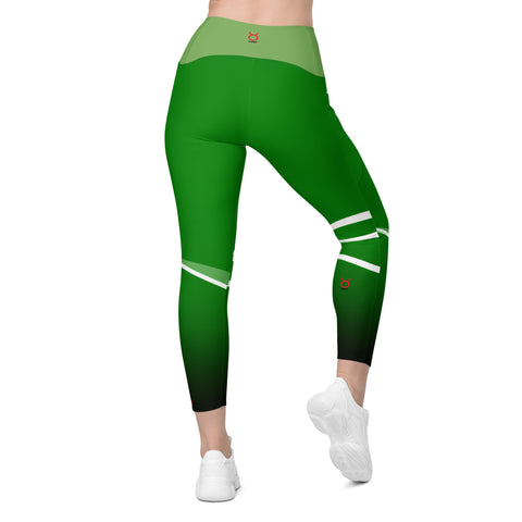 "Green Earth Goddess: Sexy Taurus Leggings"