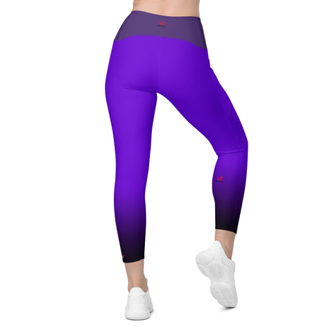 "Royal Ambition: Purple Capricorn Sexy Leggings"