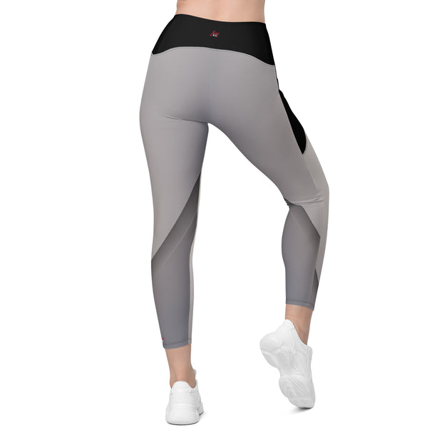 "Urban Gray: Essential Leggings with Pockets"