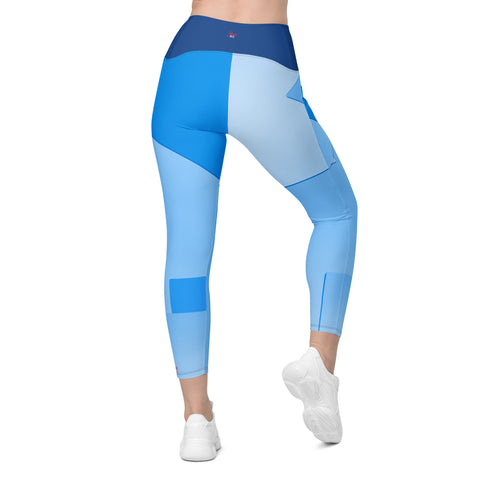 "Blue Hues and Comfort: Elevate Your Look with Stylish Leggings"