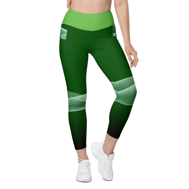 "Emerald Virgo Temptation: Sexy Green Leggings"