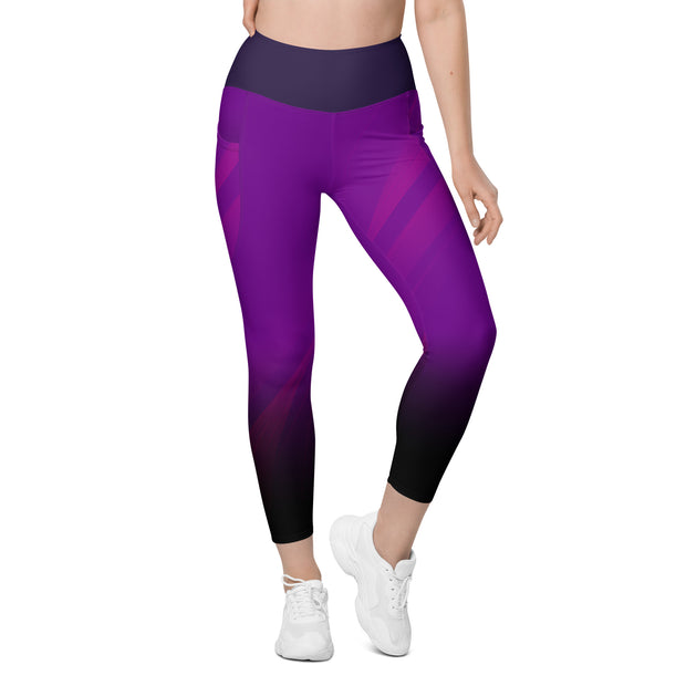 "Lavender Dreams: Sensual Purple Pisces Leggings"