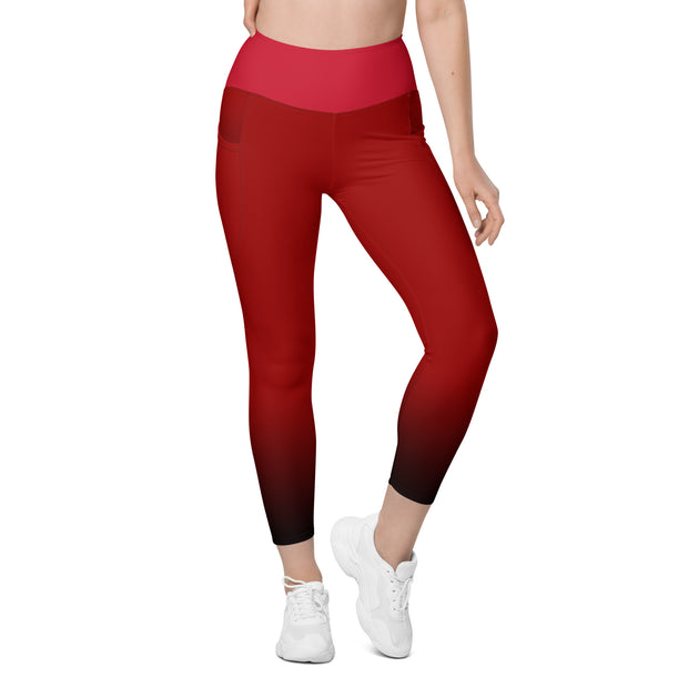 "Horoscope Heat: Aries blaze, Red Sexy Leggings for Every Sign"