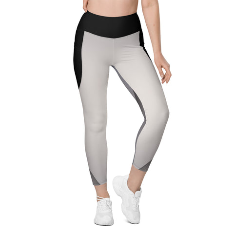 "Urban Gray: Essential Leggings with Pockets"