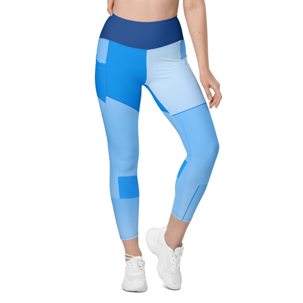 "Blue Hues and Comfort: Elevate Your Look with Stylish Leggings"