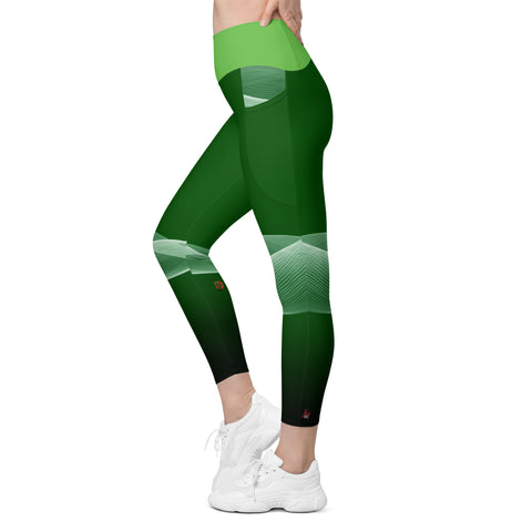 "Emerald Virgo Temptation: Sexy Green Leggings"