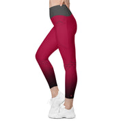 "Passionate Cancer: Red Zodiac Leggings"