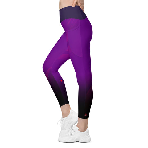 "Lavender Dreams: Sensual Purple Pisces Leggings"