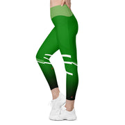 "Green Earth Goddess: Sexy Taurus Leggings"