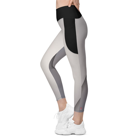 "Urban Gray: Essential Leggings with Pockets"