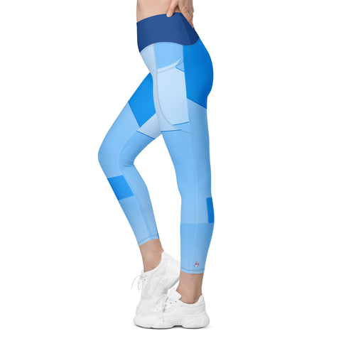 "Blue Hues and Comfort: Elevate Your Look with Stylish Leggings"