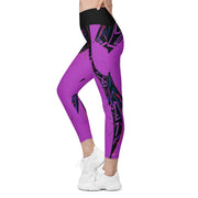 “Neon Matrix: Cyberpunk Leggings for the Athletic Trailblazer”