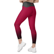 "Passionate Cancer: Red Zodiac Leggings"