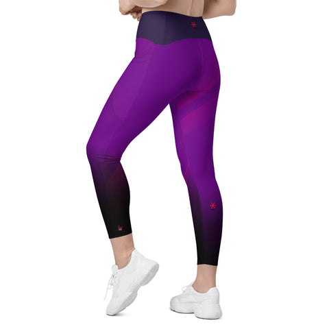 "Lavender Dreams: Sensual Purple Pisces Leggings"