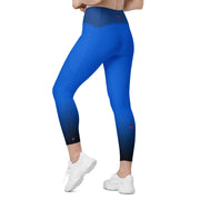 "Scorpio Seduction: Zodiac Blue Leggings"