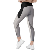 "Urban Gray: Essential Leggings with Pockets"