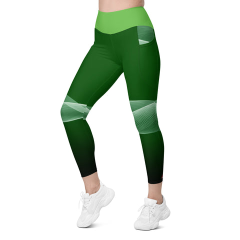 "Emerald Virgo Temptation: Sexy Green Leggings"