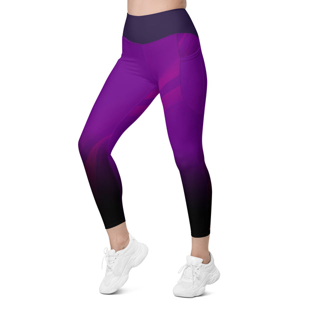 "Lavender Dreams: Sensual Purple Pisces Leggings"