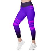 "Liquid Lavender Dreams: Aquarium Zodiac Leggings"