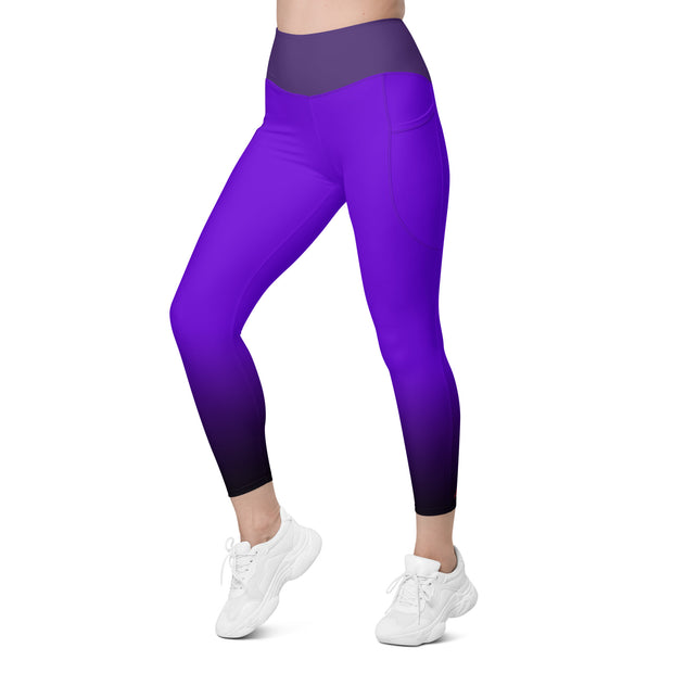 "Royal Ambition: Purple Capricorn Sexy Leggings"