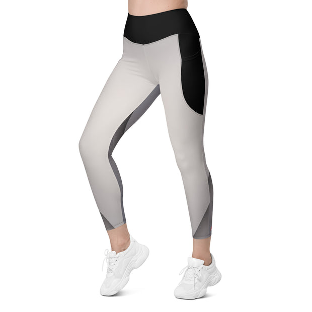 "Urban Gray: Essential Leggings with Pockets"