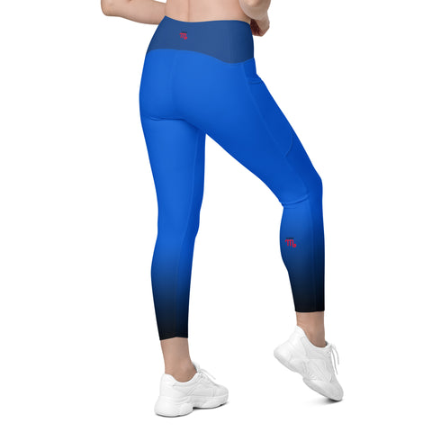 "Scorpio Seduction: Zodiac Blue Leggings"