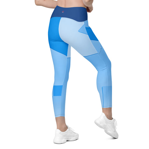 "Blue Hues and Comfort: Elevate Your Look with Stylish Leggings"