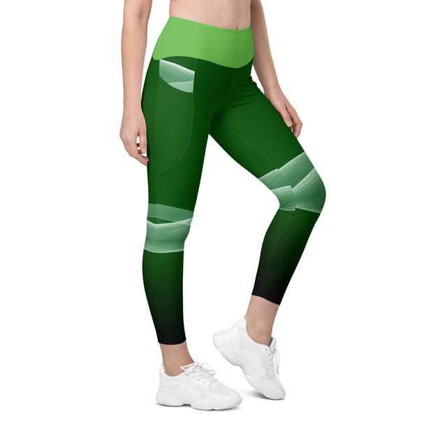 "Emerald Virgo Temptation: Sexy Green Leggings"