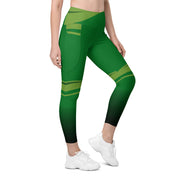 "Seductively Green: Sexy Libra Zodiac Leggings"