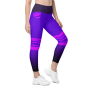 "Liquid Lavender Dreams: Aquarium Zodiac Leggings"