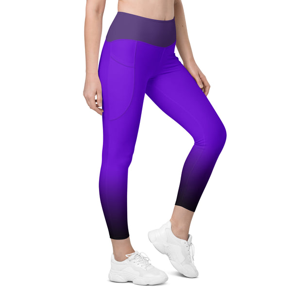 "Royal Ambition: Purple Capricorn Sexy Leggings"