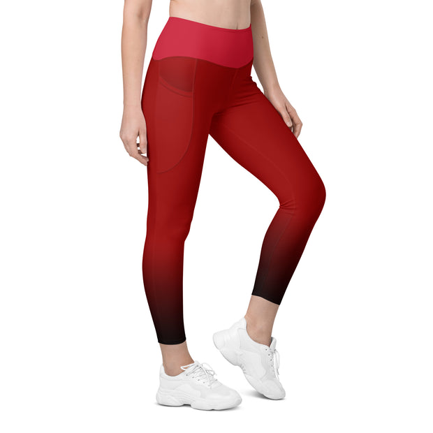 "Horoscope Heat: Aries blaze, Red Sexy Leggings for Every Sign"