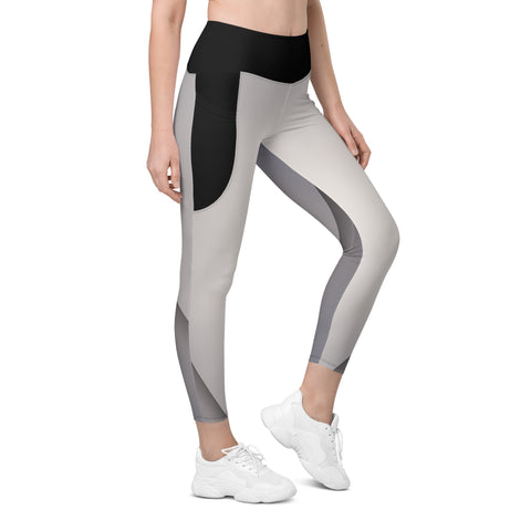 "Urban Gray: Essential Leggings with Pockets"