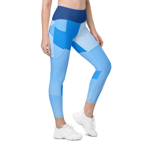 "Blue Hues and Comfort: Elevate Your Look with Stylish Leggings"