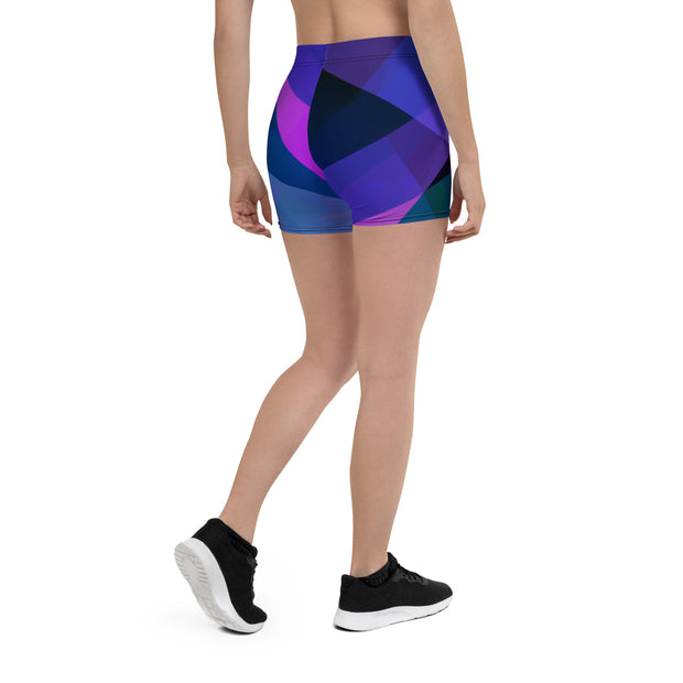 "Kaleidoscope Comfort: Vibrant Multi-Color Shorts"