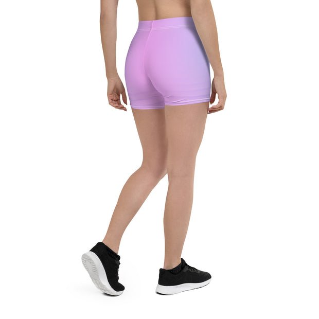 "Turn Heads with Our Seductive Pink and Blue Short Leggings!"